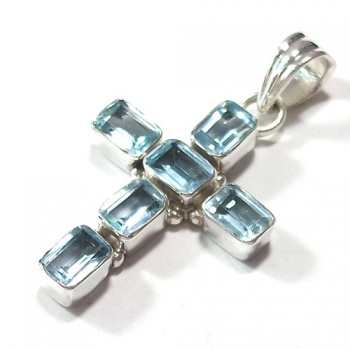 Cross pendant 925 sterling silver handmade jewellery